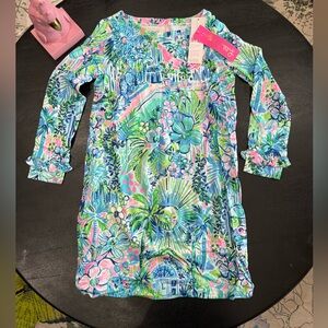 🆕🌊🦀Lilly Pulitzer🦀🌊UPF 50+ Mini Sophie Ruffle in Lilly’s House Size 8-10